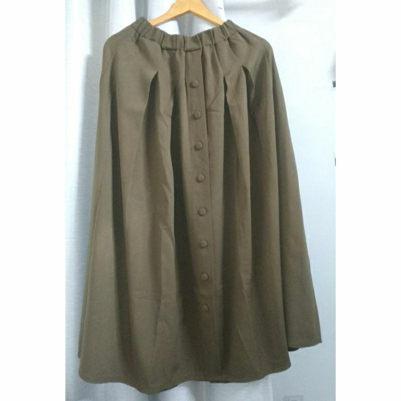 Preloved Rok Panjang Army BUKAN Zara H&M Uniqlo