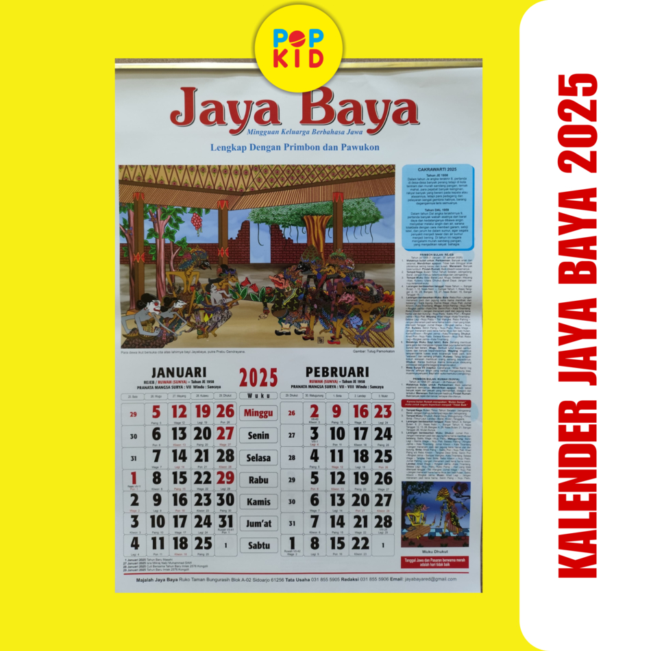 

KALENDER JAYA BAYA - KALENDER JAYABAYA - KALENDER JOYOBOYO TERBARU ORIGINAL