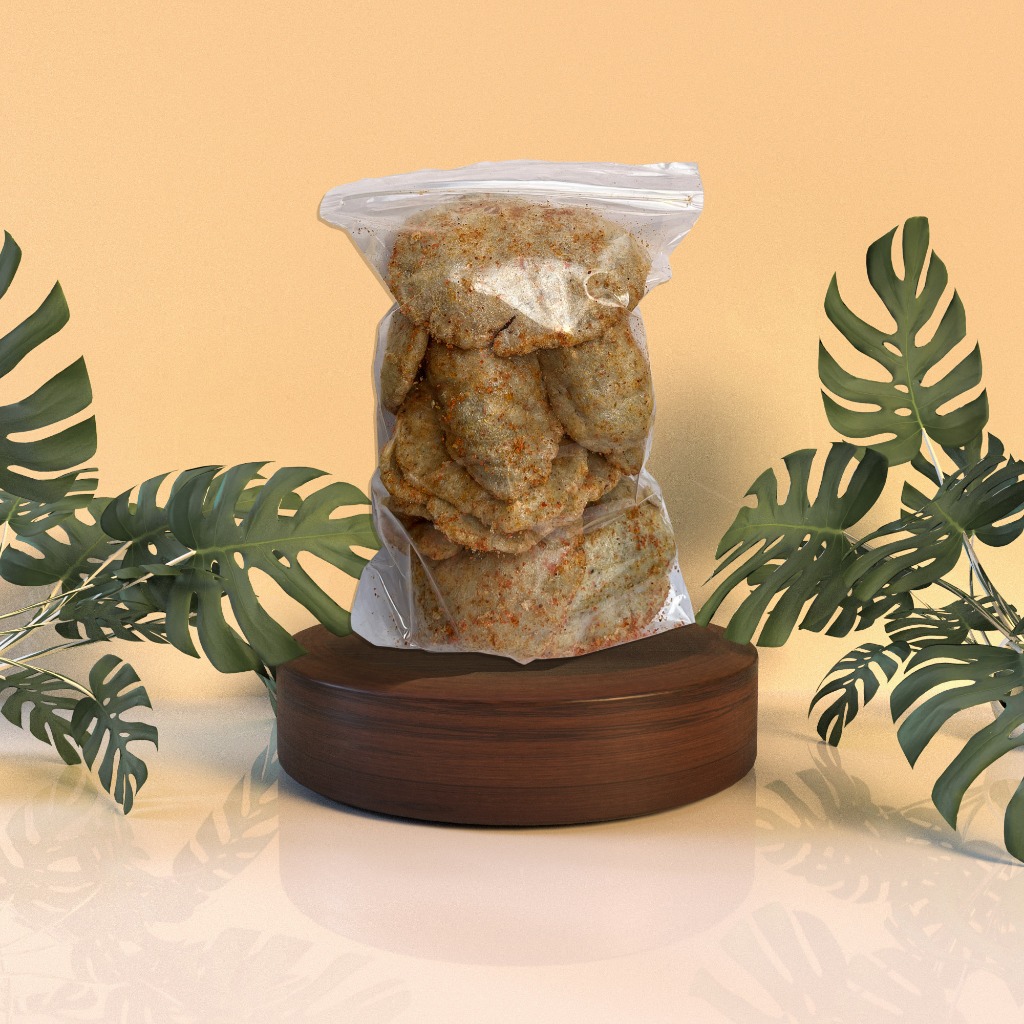

Kerupuk Jengkol Pedas 80gr
