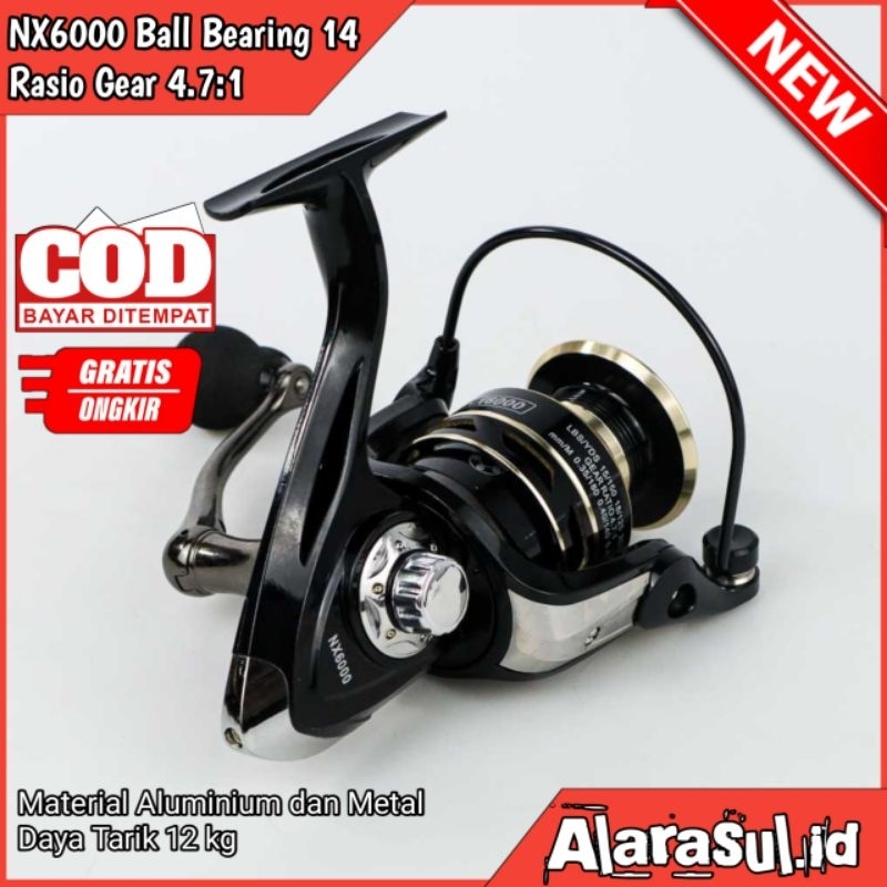 Reel Pancing NX6000 Series Metal Reel Pancing Fishing Reel 4.7:1 Gear Ratio