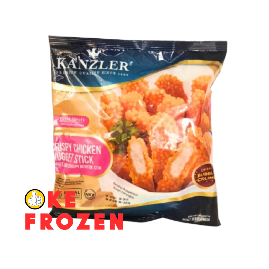 

KANZLER CRISPY NUGGET STICK 450GR / NAGET AYAM STIK / FROZEN FOOD