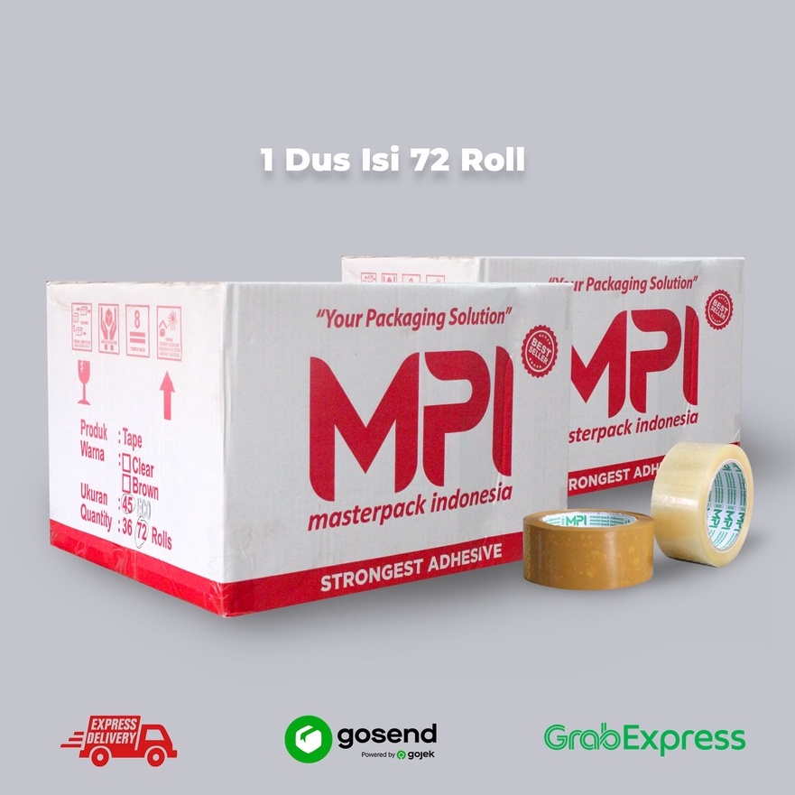 

KI3 Lakban Bening Lakban Cokelat MPI Ekomonis 1 Yard GojekGrab 1 DUS