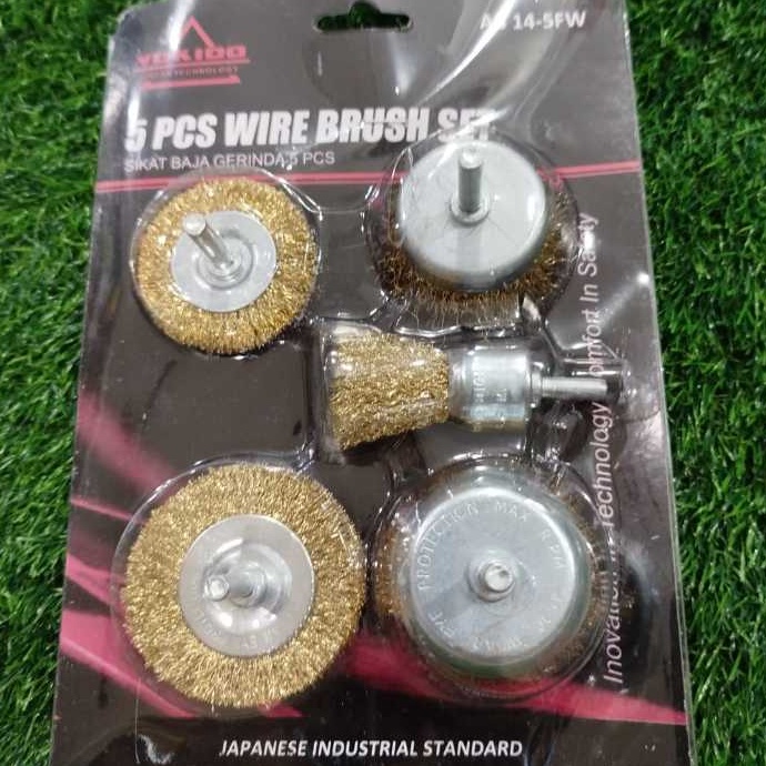 

KF7 SIKAT KAWAT MANGKOK SET 5 PCS SIKAT KAWAT MATA BOR GERINDAA FREED BISA COD