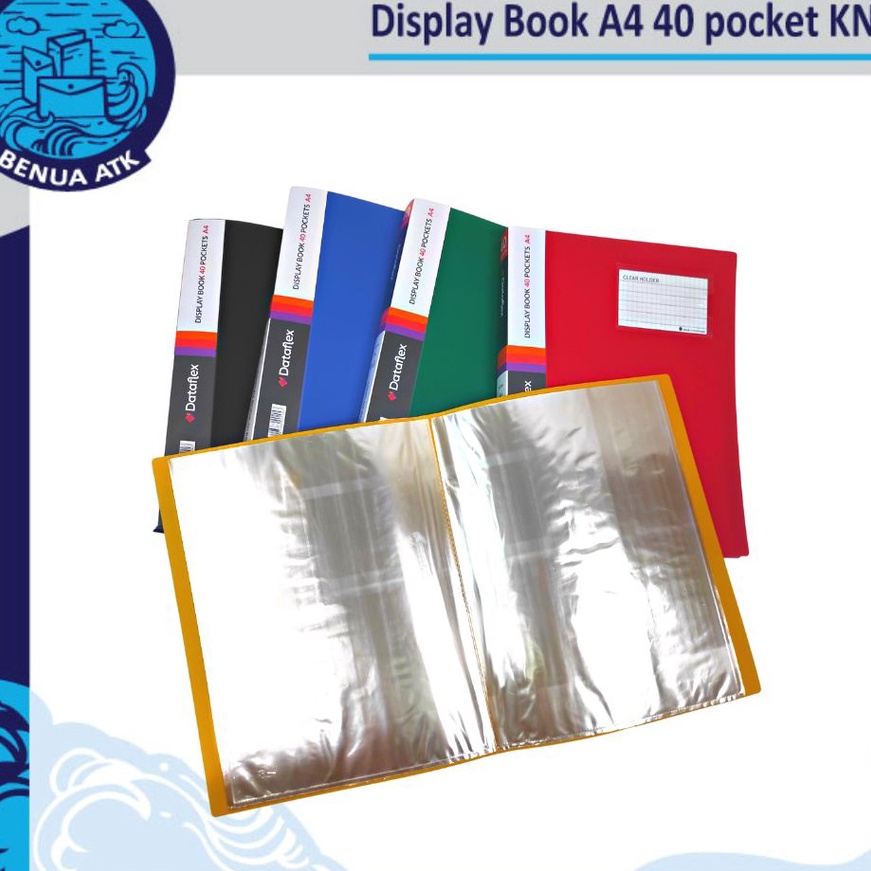 

KP8 Display Book Clear Holder 4 Pocket Kartu Nama A4 flex DF832