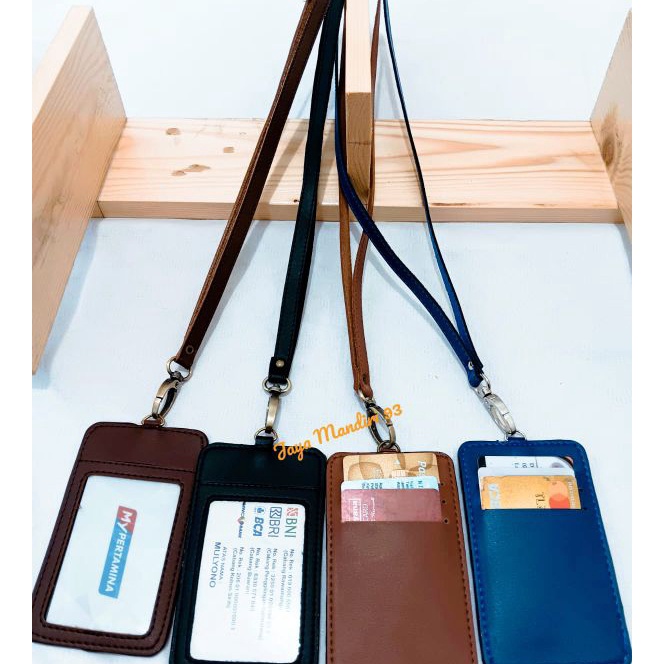 

FG2 Id Card kulit Name Tag Kulit Card Holder model simpel elegan