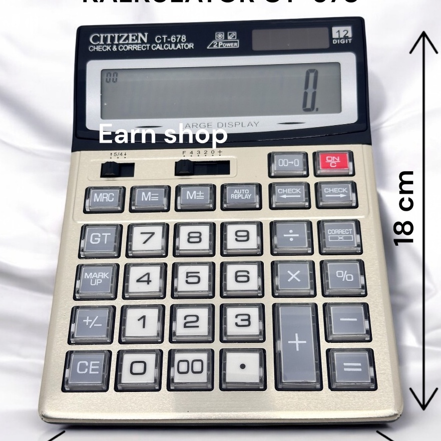 

KF7 Kalkulator Citizen CT 678 CT718 Kalkulator dagang 12 Dit