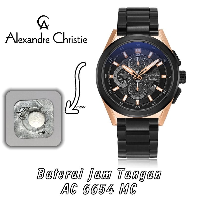 Baterai Jam Tangan Original Alexandre Christie AC 6654 MC