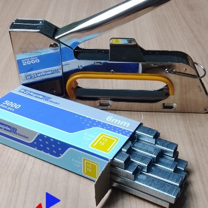 

KP8 Staples Tembak R23 Isi pcs Gun Tacker Stapler Staples Perekat Powerfull YUKIDO