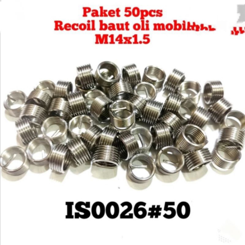 50pcs recoil baut oli m14x1.5 1D recoil baut oli baut 19 cocok untuk baut oli mobil std mini car