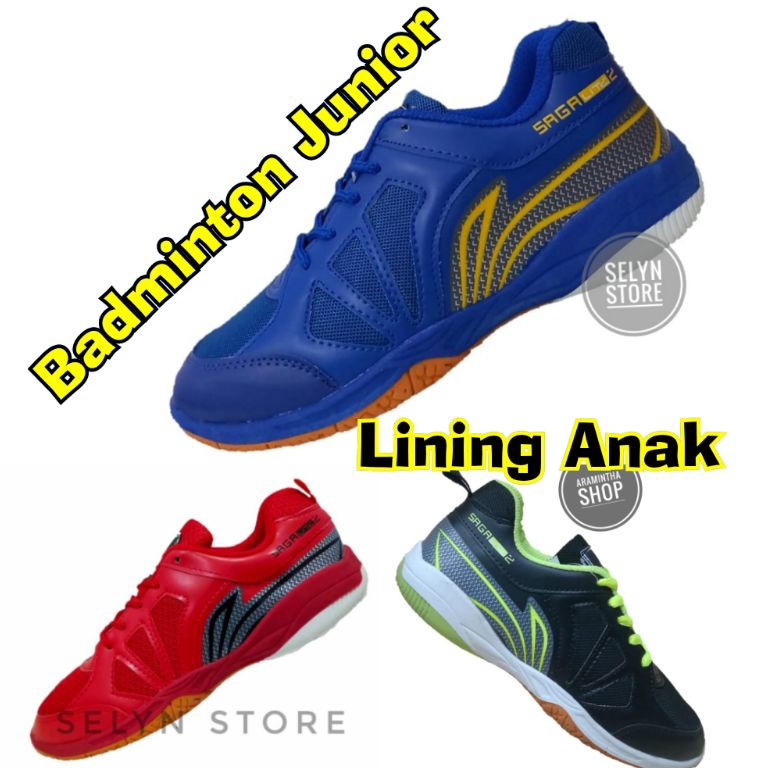 Penjualan Ekonomis sepatu badminton anak lining kids