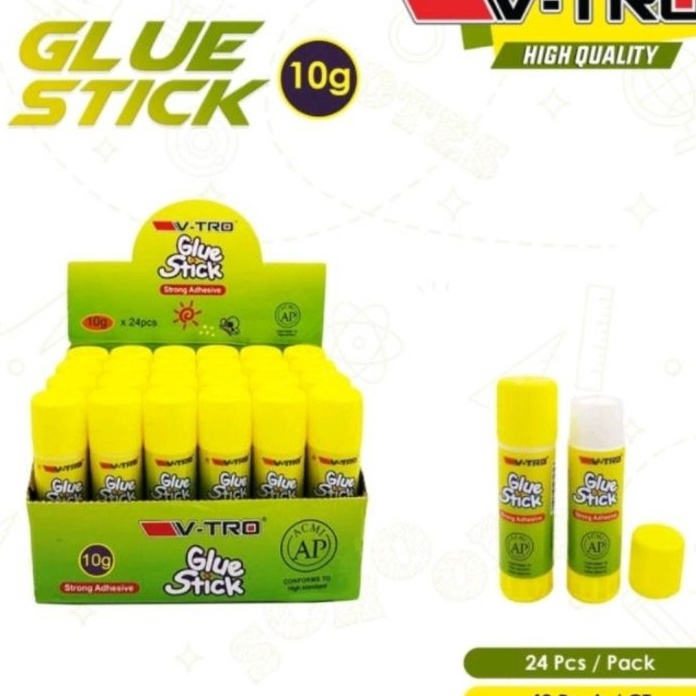 

Terbaru GLUE STICK KUNING MERK VTROLEM STICK KES YELLOW 24PCS