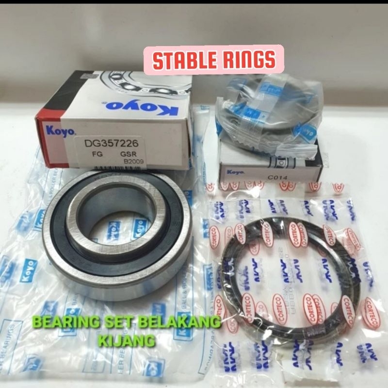 BEARING SET RODA BELAKANG KIJANG BEARING + CONES + SEAL