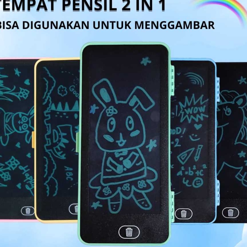 

KI3 Drawing Box Kotak Pensil Dan Papan Coret Kreatif Anak Dengan Dital Pad Edukasi