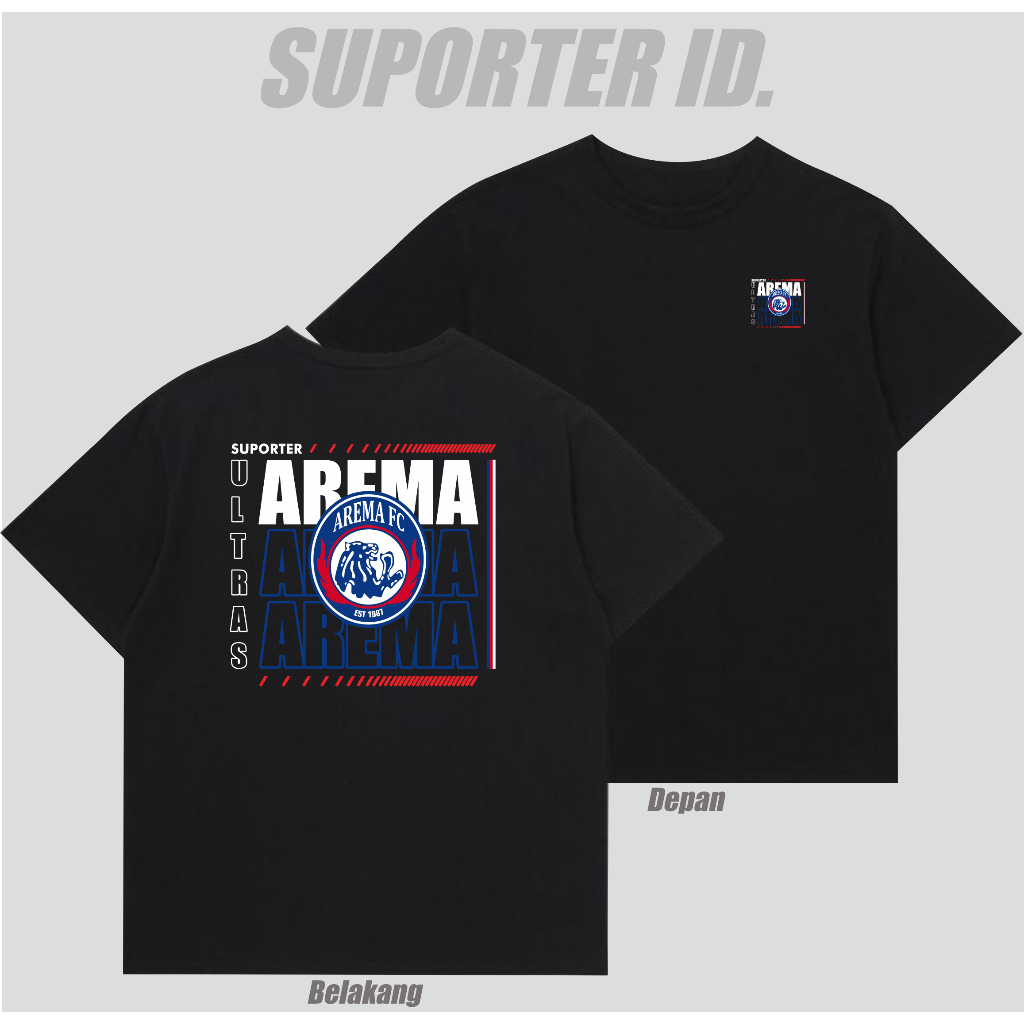 Kaos Suporter Arema Malang Tshirt Suporter Ultras Arema Malang