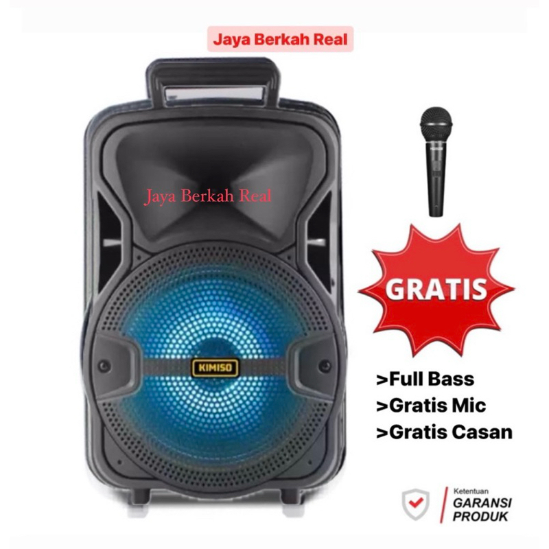 TERLARIS Speaker Bluetooth Karaoke Jumbo Suara Kenceng Jernih Bonus Mic Full Bass / Speker Salon Akt