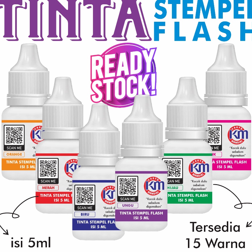 

Terjangkau tinta stempel flash 5ml cepat meresap