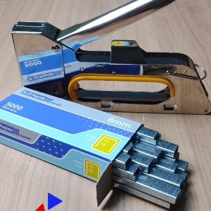 

KF7 Staples Tembak R23 Bonus isi pcs Gun Tacker Stapler Staples Perekat Powerfull YUKIDO