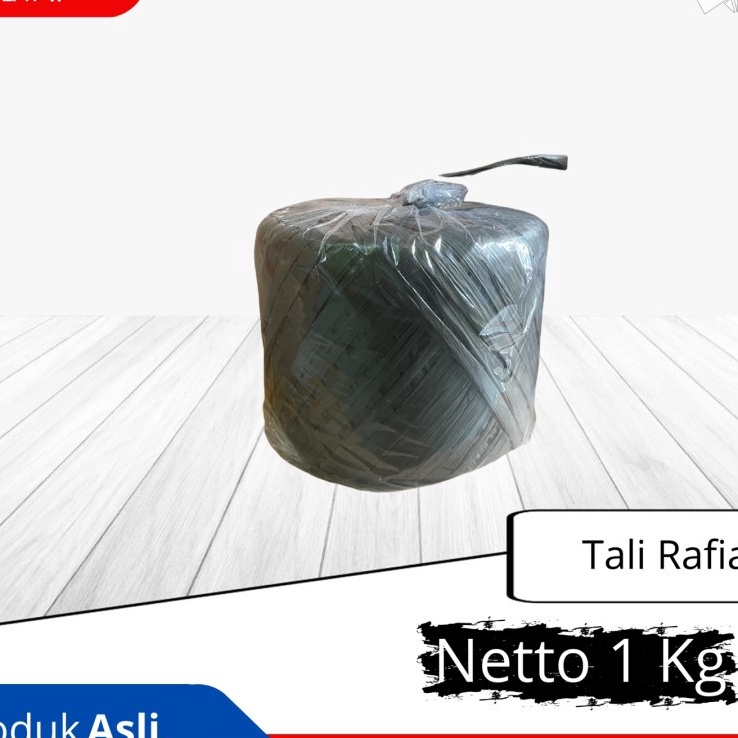 

FG2 FLY HOME Tali Rafia Roll 1 KG Rapia Tali Plastik Hitam