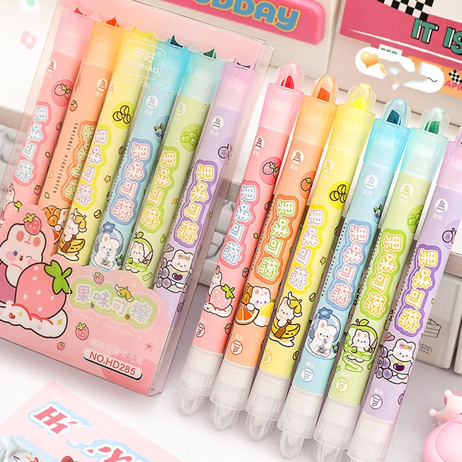 

KF7 COD STABILO 1 SET ISI 6 BISA DIHAPUS MOTIF KARTUN BERAROMA FRUITY AMAN UNTUK ANAK