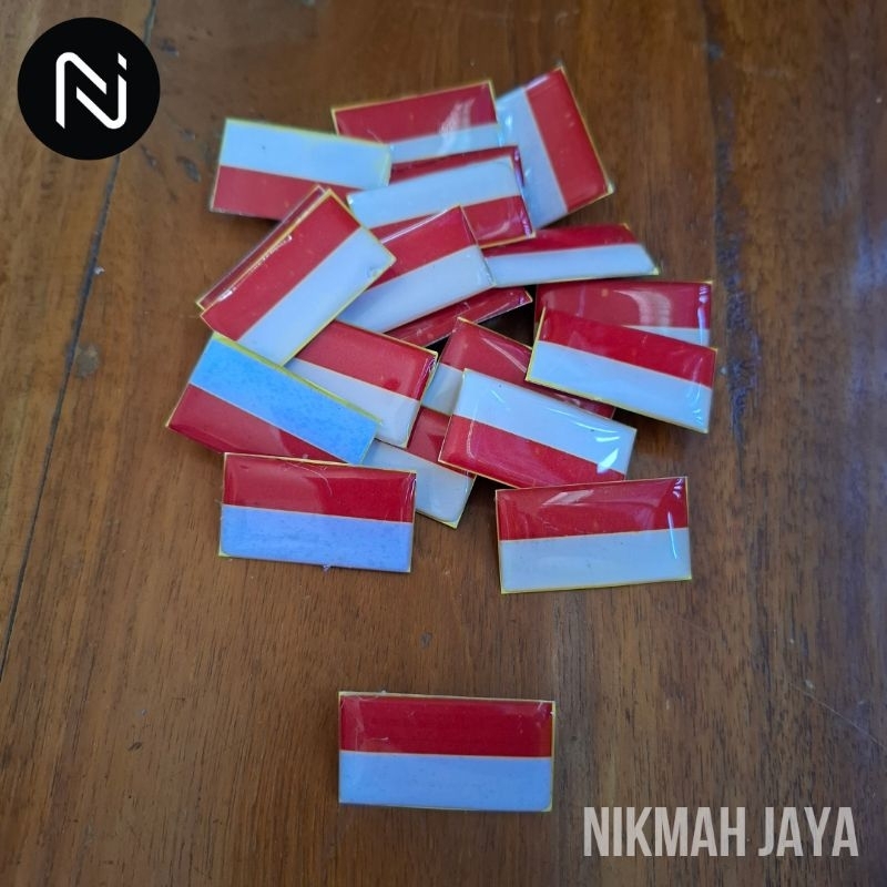 Pin Bendera Merah Putih - Pin Merah Putih - Atribut - Bros Bendera Merah Putih - Bros Merah Putih - 