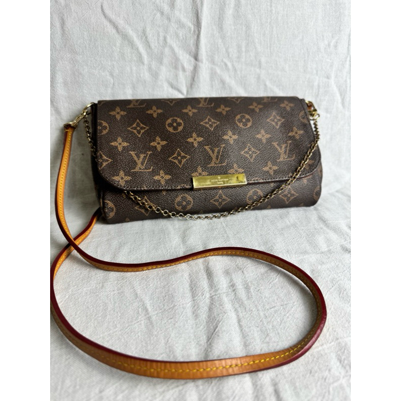 TAS LV MONOGRAM FAVORITE MM PRELOVED BAG BRANDED