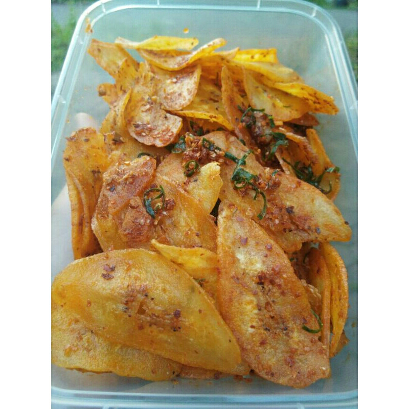 

KERIPIK PISANG PEDAS DAUN JERUK TERENAK