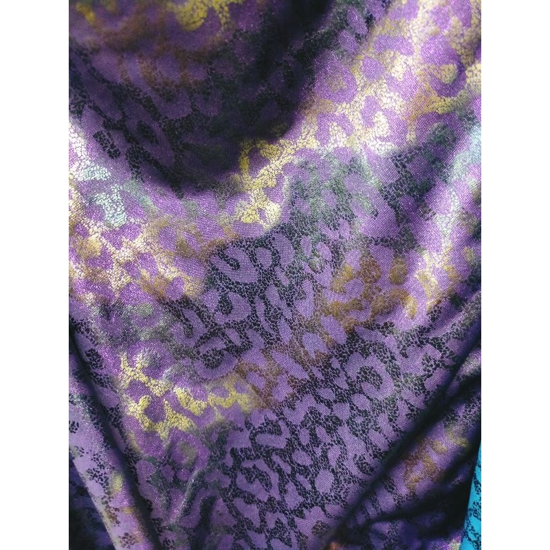 bahan LYCRA spandek leopard strech