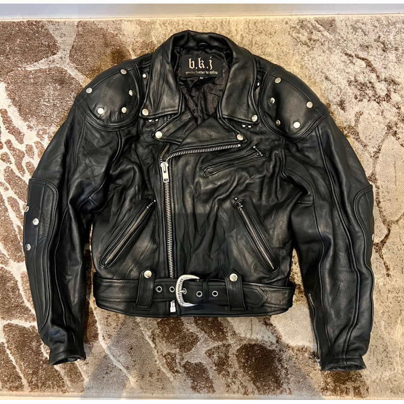 Leather Jacket Jaket Kulit Ramones Motoran Rider Riding Cakep Gagah Second Preloved