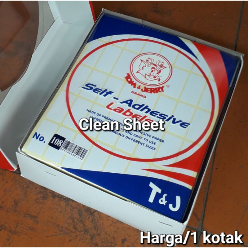 

Label tom&jerry No.108 (Harga/1 kotak)