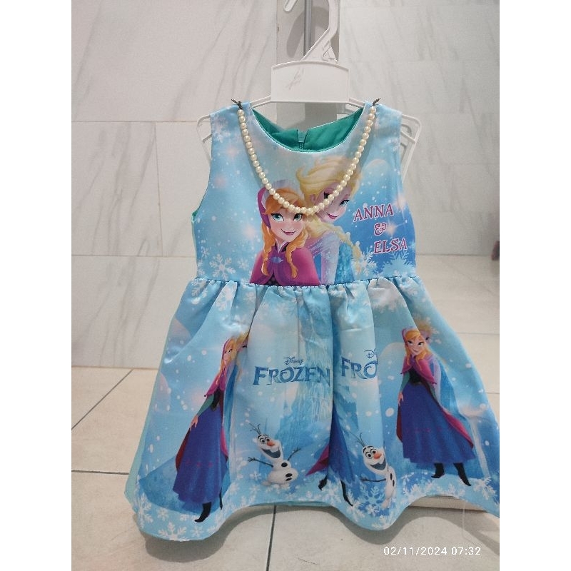 Preloved Dress Frozen Anak