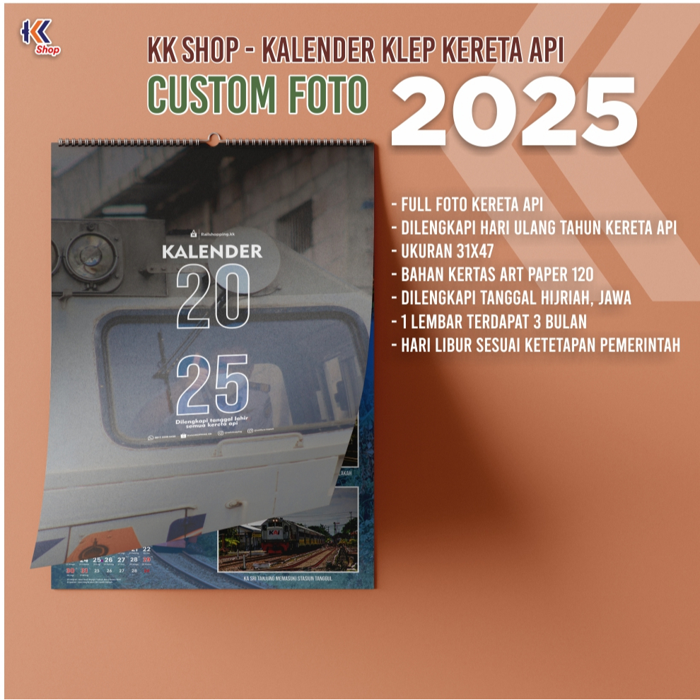 

KK SHOP - PROMO KALENDER 2025 KERETA API MURAH