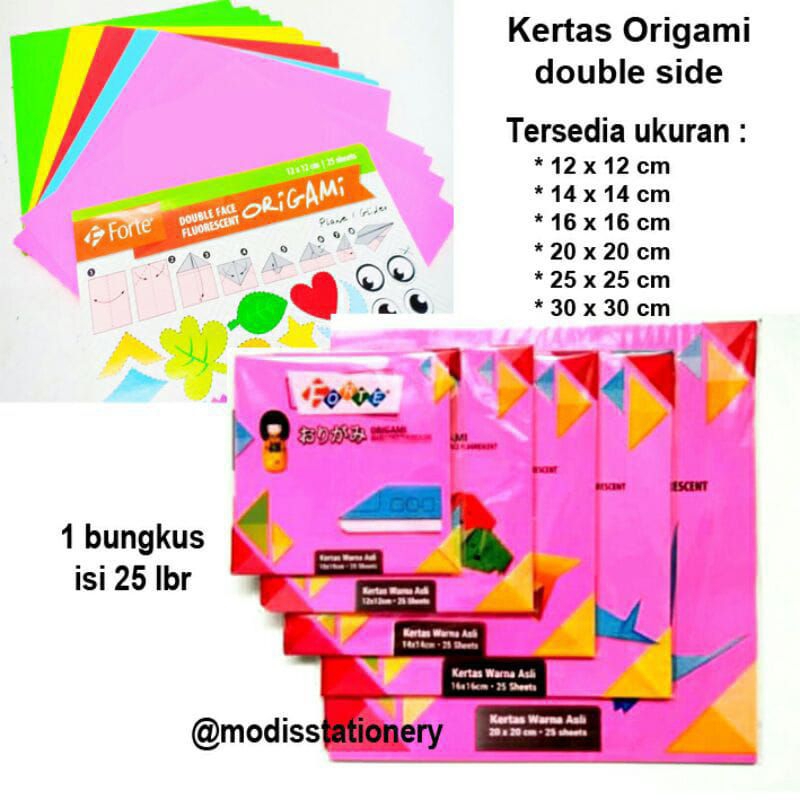 

KERTAS ORIGAMI UNTUK KERAJINAN/KETERAMPILAN TANGAN