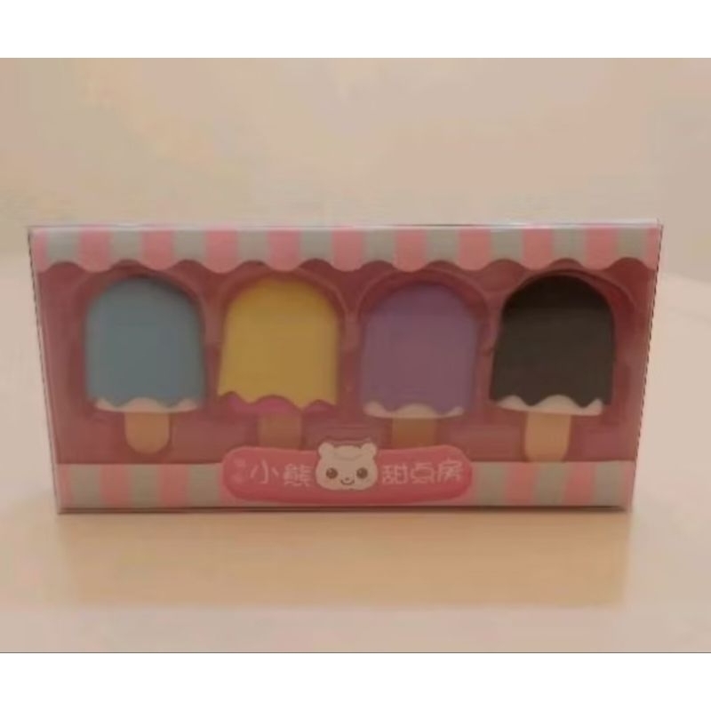 

[ TERMURAH ] Penghapus Anak lucu karet 1 set bentuk donat, ice cream, lolipop