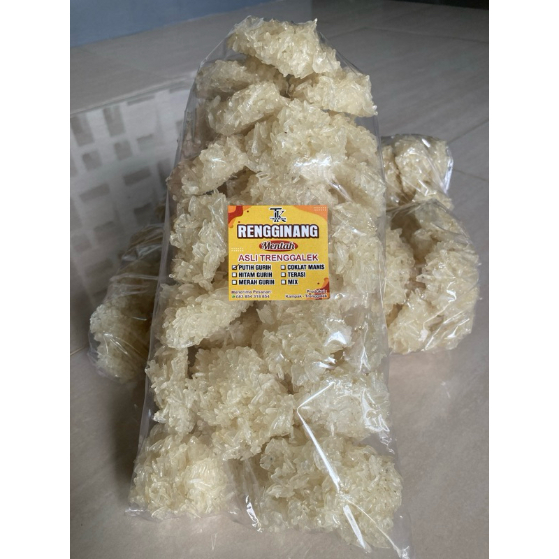

Rengginang Mentah Asli Trenggalek/Varian Gurih Bawang Putih/Cetakan Kecil