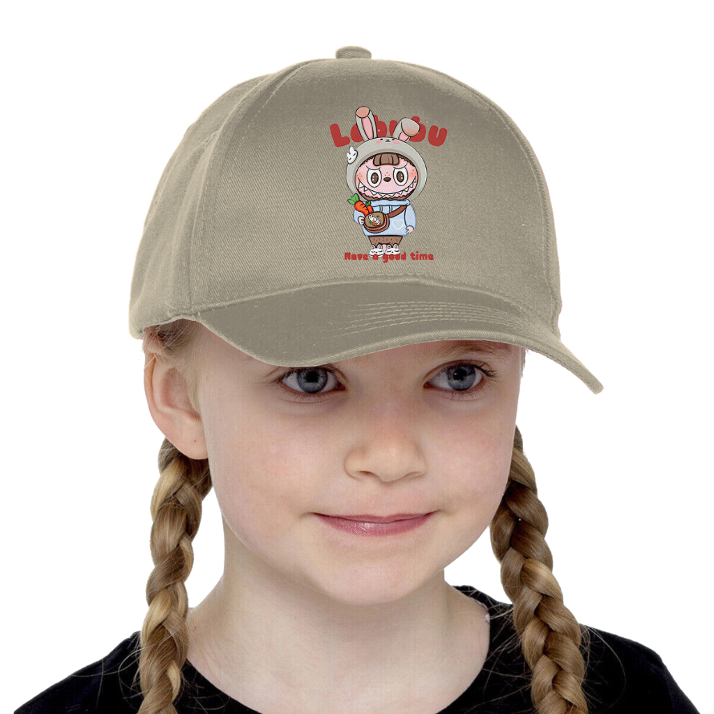 Topi Anak Labubu Boneka Lisa Blackpink Atasan Anak Laki-Laki Perempuan LBB-06