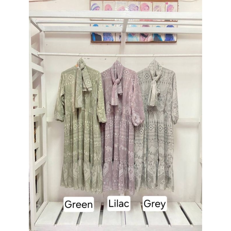 Gamis Set Hijab EsEl wanita