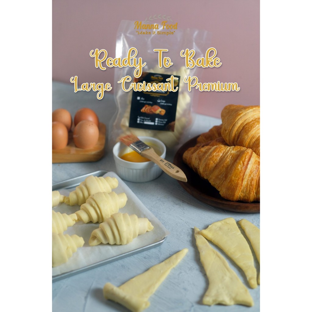 

PREMIUM Manna Food Ready to Bake (RTB) Butter Croissant LARGE isi 6