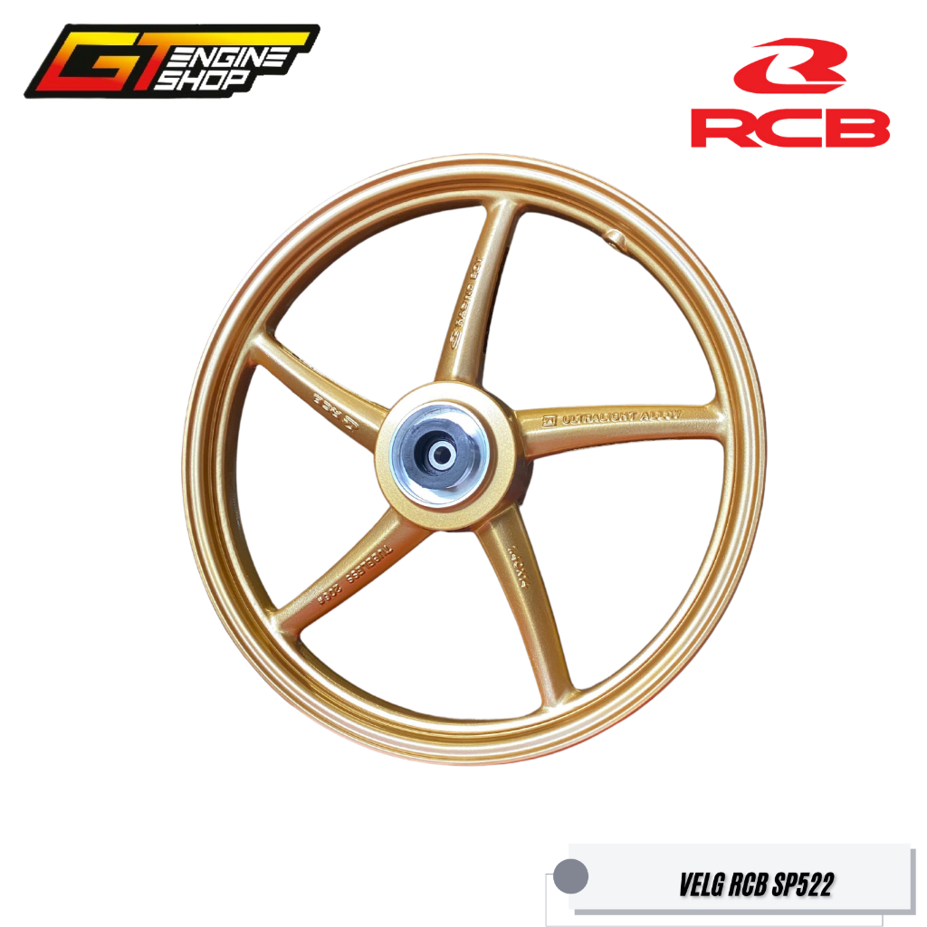 RB VELG MIO RCB SP522 GOLD VELG RCB SP522 MIO GOLD RING 14 VELG RACING RCB MIO SPORTY/SMILE SP 522