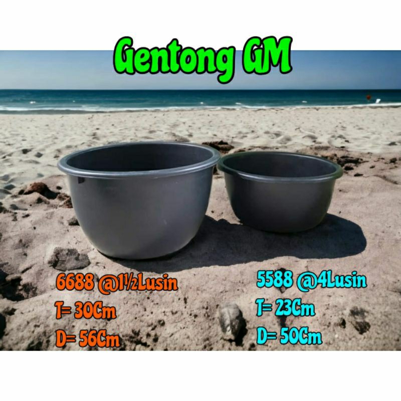 [GC]GM Gentong 6688 & 5588 / Baskom Plastik Besar/Gucci plastik
