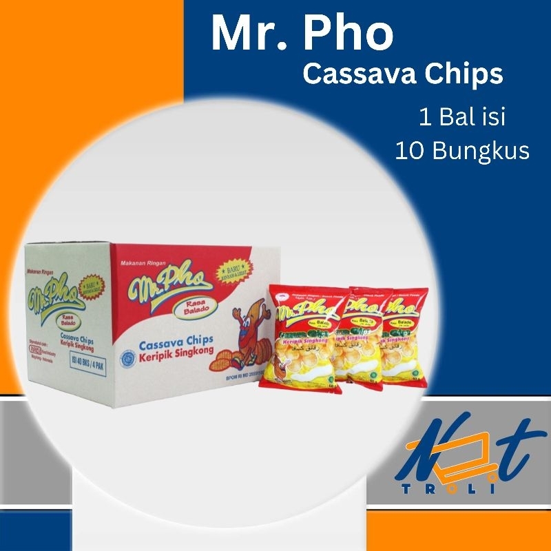

Mirasa Keripik Singkong Rasa Balado Mr Pho 40gr 1 bal isi 10 Bungkus