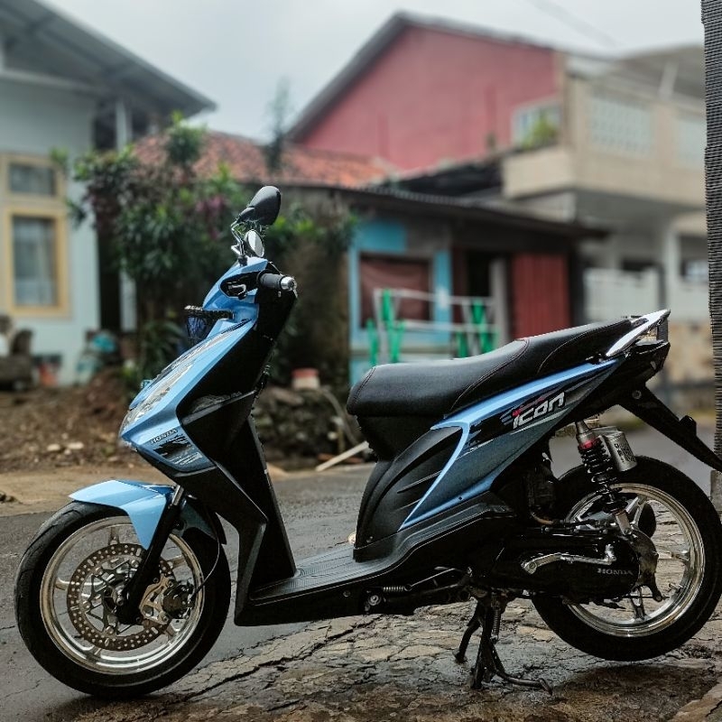 Striping sticker transparan beat karbu 2008-2012  icon sport