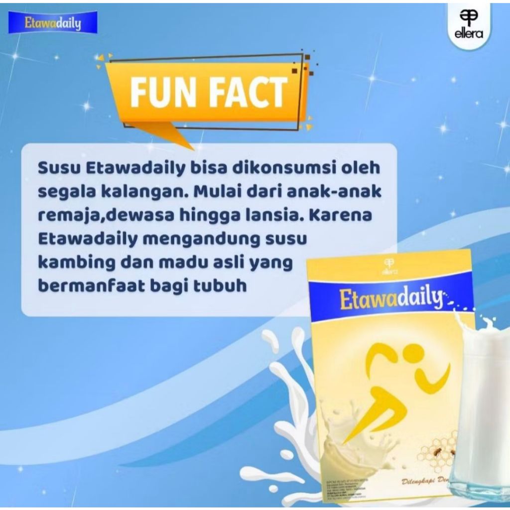 

ETAWADAILY SUSU KAMBING ETAWA HALAL BPOM 200 GRAM