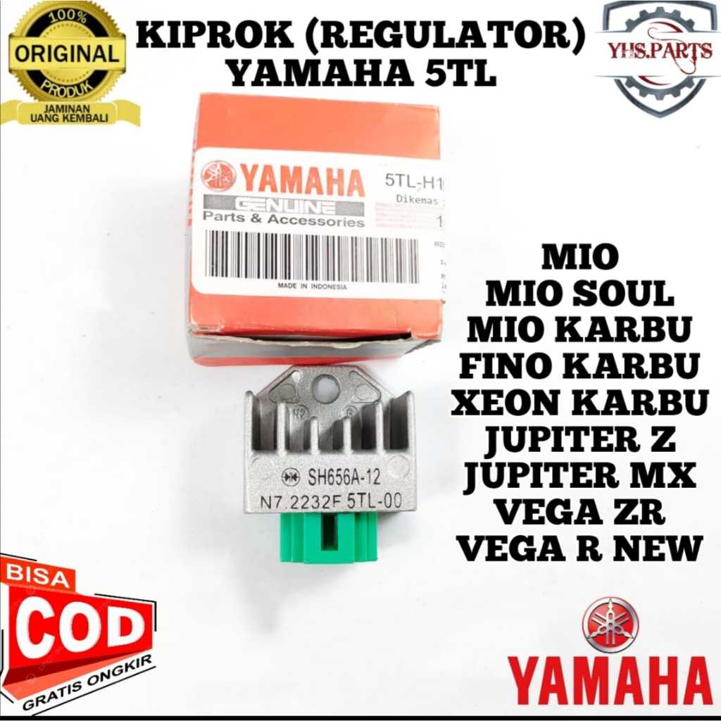 ASLI ORIGINAL KIPROK CIPROK REGULATOR YAMAHA YGP 5TL MIO SPORTY SMILE SOUL KARBU FINO JUPITER Z VEGA