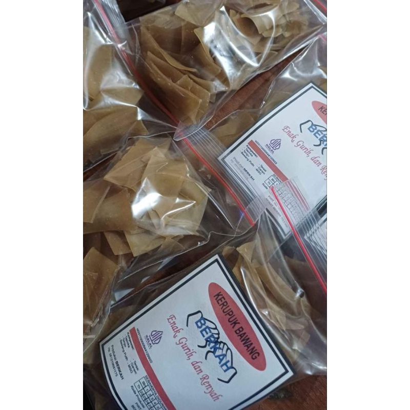 

kerupuk bawang mentah