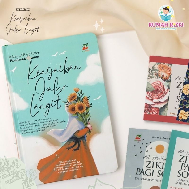 Muslimah Planner : Keajaiban Jalur Langit - Ziyad Bonus buku Zikir Pagi Sore| Jurnal Planner