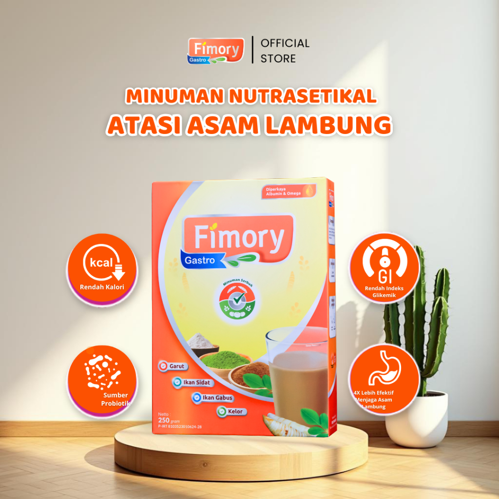 

Fimory 250g - Minuman Nutrasetikal Solusi Asam Lambung Kronis Secara Herbal Alami