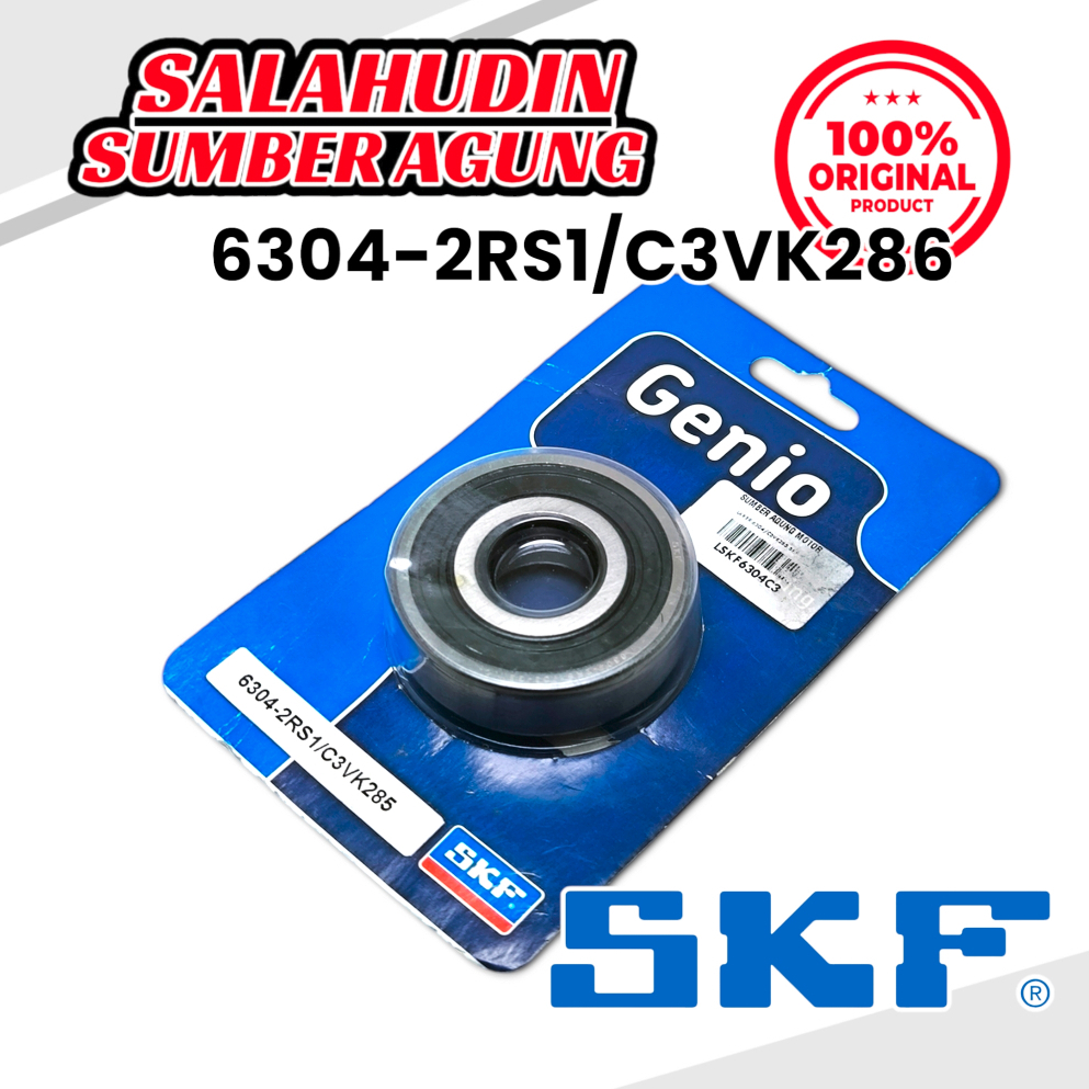 Bearing Laher Laker SKF GENIO 6304-2RSC3 Kruk As Grand Win Supra Rx King Vega Jupiter Jamin Original