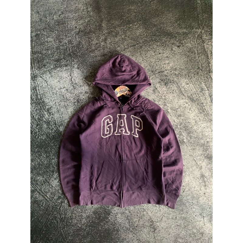 hoodie zip gap purple