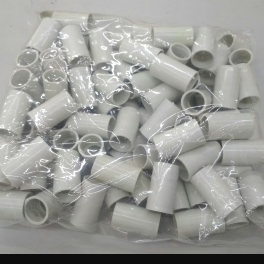 sok pipa listrik 20 mm sok pipa putih polos