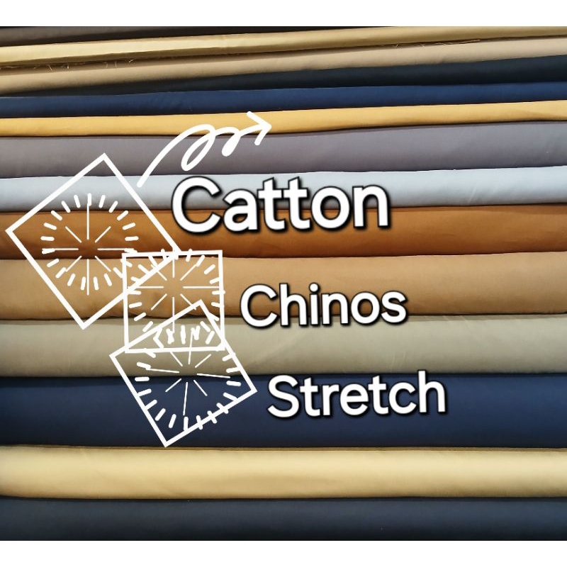 Bahan Kain katun chinos strech/kain chinos/bahan kain chinos premium